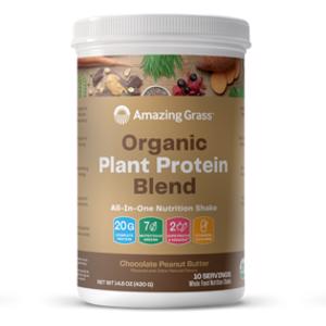 Amazing Grass Organic Chocolate Peanut Butter Plant Protein Blend