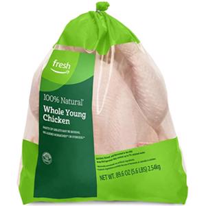 Amazon Fresh 100% Natural Whole Young Chicken
