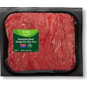 Amazon Fresh Beef Strips for Stir Fry