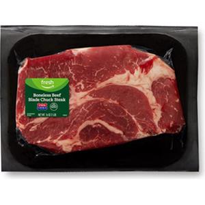 Amazon Fresh Boneless Beef Blade Chuck Steak