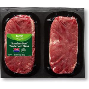 Amazon Fresh Boneless Beef Tenderloin Steak