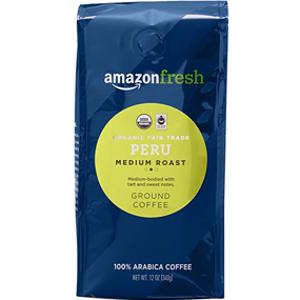 Amazon Fresh Organic Peru Medium Roast Ground Coffee