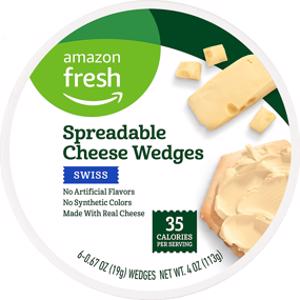 Amazon Fresh Swiss Spreadable Cheese Wedges