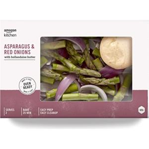 Amazon Kitchen Asparagus & Red Onions w/ Hollandaise Butter