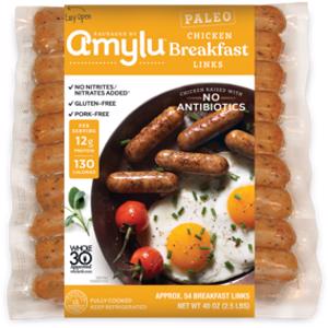 Amylu Foods Paleo Breakfast Mini Chicken Sausage Links