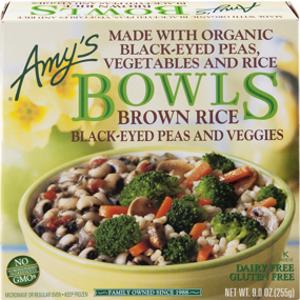 Amy's Brown Rice Black-Eyed Peas & Veggies Bowl