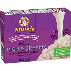 Annie's Deluxe Rich & Creamy Shells & White Cheddar Mac & Cheese