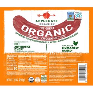 Applegate Organic Uncured Chicken Hot Dog