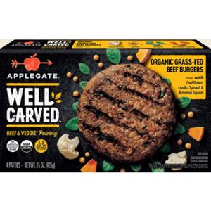 Applegate Well Carved Organic Grass-Fed Beef Burger