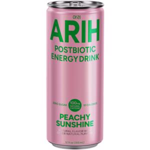 ARIH Peachy Sunshine Postbiotic Energy Drink