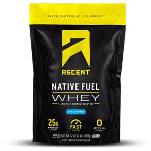 Ascent Unflavored Native Fuel Whey