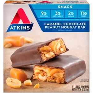 Atkins Caramel Chocolate Peanut Nougat Bar