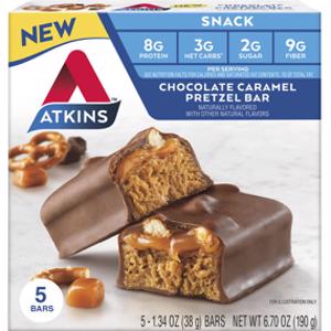 Atkins Chocolate Caramel Pretzel Bar