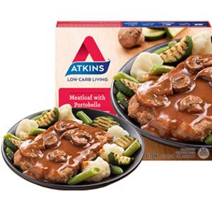 Atkins Meatloaf w/ Portobello Mushroom Gravy