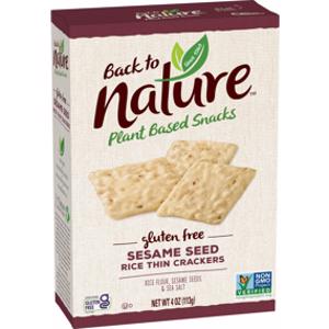 Back to Nature Gluten Free Sesame Seed Rice Thin Crackers