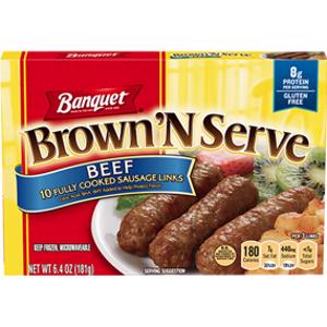 Banquet Brown & Serve Beef Sausage Links