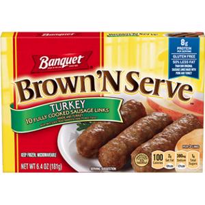 Banquet Brown & Serve Turkey Sausage Links