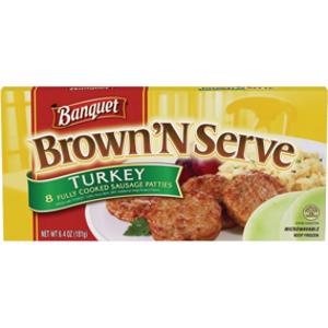 Banquet Brown & Serve Turkey Sausage Patties