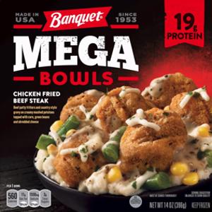 Banquet Chicken Fried Beef Steak Mega Bowl