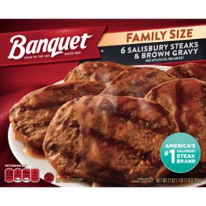 Banquet Salisbury Steaks & Brown Gravy Meal