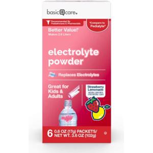 Basic Care Strawberry Lemonade Electrolyte Powder