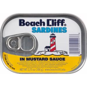 Beach Cliff Sardines in Mustard Sauce