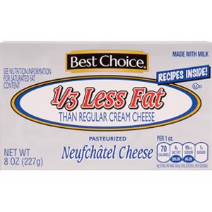 Best Choice 1/3 Less Fat Cream Cheese