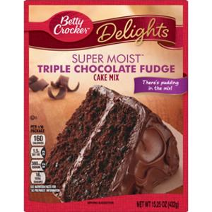 Betty Crocker Super Moist Triple Chocolate Fudge Cake Mix