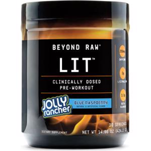 Beyond Raw LIT Pre Workout Jolly Rancher Blue Raspberry