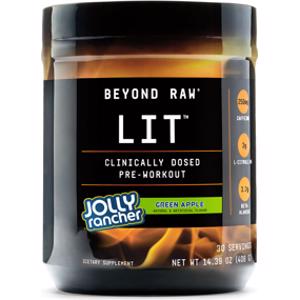 Beyond Raw LIT Pre Workout Jolly Rancher Green Apple