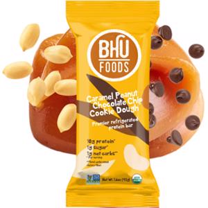 BHU Caramel Peanut Chocolate Chip Cookie Dough Protein Bar