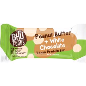 BHU Peanut Butter White Chocolate Vegan Protein Bar