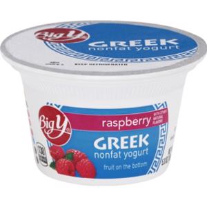 Big Y Raspberry Greek Nonfat Yogurt