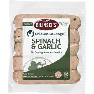 Bilinski's Spinach & Garlic Chicken Sausage