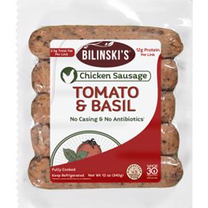 Bilinski's Tomato & Basil Chicken Sausage