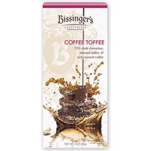 Bissinger's Coffee Toffee Dark Chocolate Bar