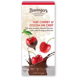 Bissinger's Tart Cherry & Cocoa Nib Crisp Dark Chocolate Bar