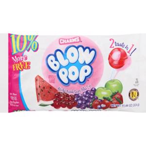 Blow Pop Assorted Bubble Gum Filled Pops