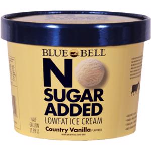 Blue Bell No Sugar Added Country Vanilla Ice Cream