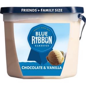 Blue Ribbon Chocolate & Vanilla Ice Cream
