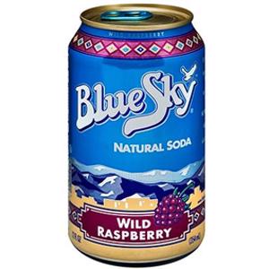 Blue Sky Wild Raspberry Soda