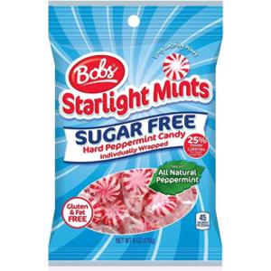 Bob's Sugar Free Starlight Mints Hard Peppermint Candy