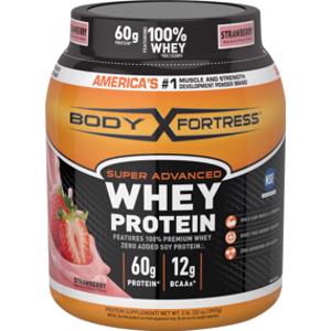 Body Fortress Strawberry Whey Protein Powder