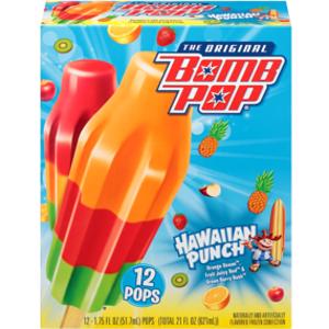 Bomb Pop Hawaiian Punch Ice Pops