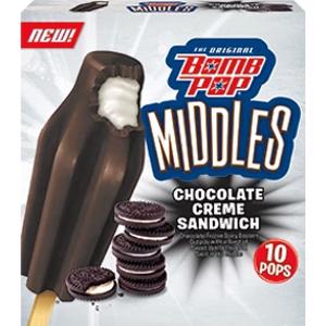 Bomb Pop Middles Chocolate Creme Sandwich Ice Pops