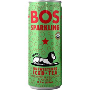 BOS Sparkling Unsweetened Pineapple & Coconut Iced Tea