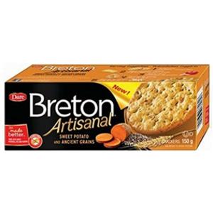 Breton Artisanal Sweet Potato & Ancient Grains Crackers