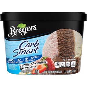 Breyers CarbSmart Vanilla Chocolate Strawberry Ice Cream