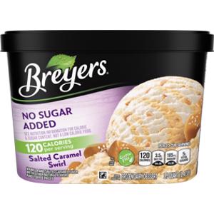Breyers No Sugar Added Salted Caramel Swirl Ice Cream