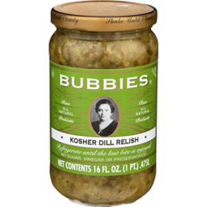 Bubbies All Natural Kosher Dill Relish
